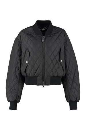 Quilted bomber jacket-0